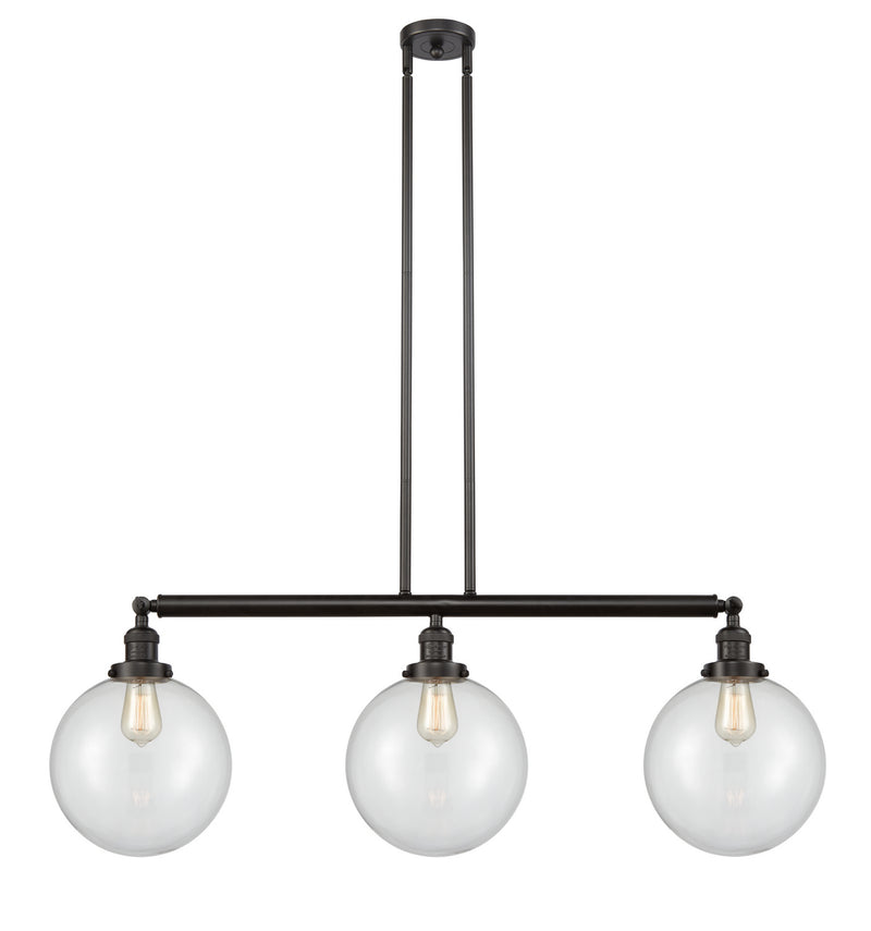 Innovations 213-OB-G202-10-LED LED Island Pendant, Oil Rubbed Bronze
