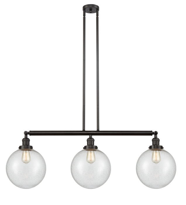 Innovations 213-OB-G204-10-LED LED Island Pendant, Oil Rubbed Bronze