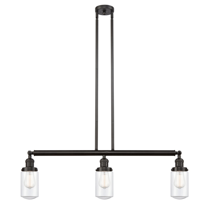 Innovations 213-OB-G312-LED LED Island Pendant, Oil Rubbed Bronze