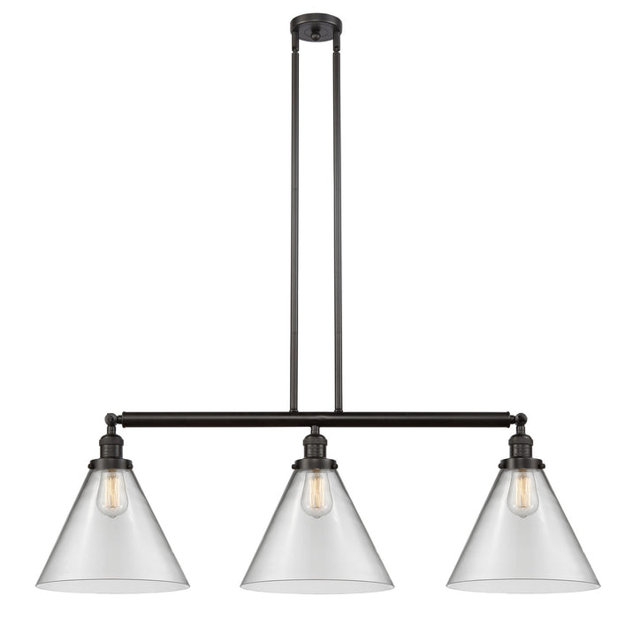 Innovations 213-OB-G42-L Three Light Island Pendant, Oil Rubbed Bronze