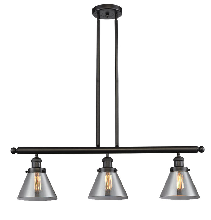Innovations 213-OB-G43-LED LED Island Pendant, Oil Rubbed Bronze