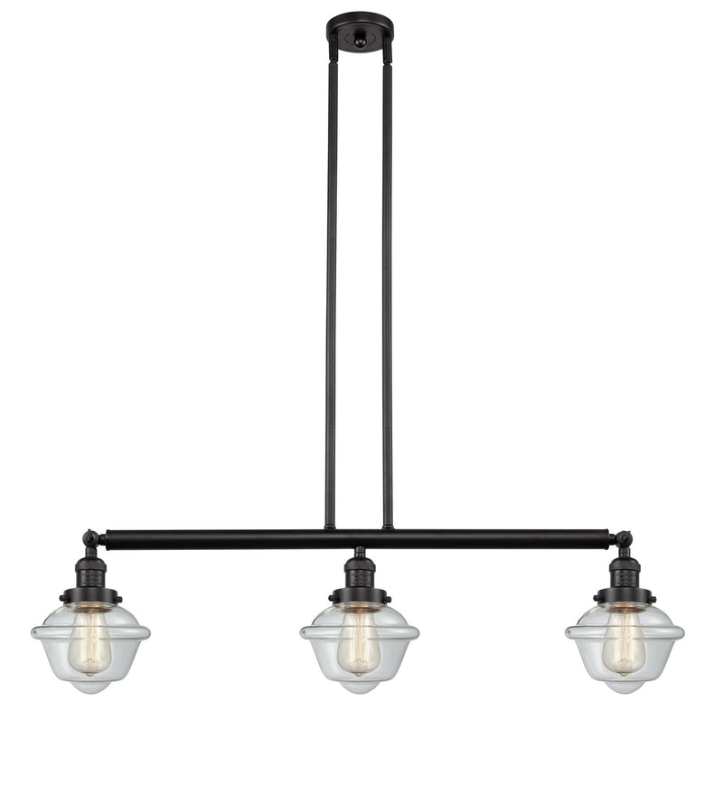 Innovations 213-OB-G532 Three Light Island Pendant, Oil Rubbed Bronze