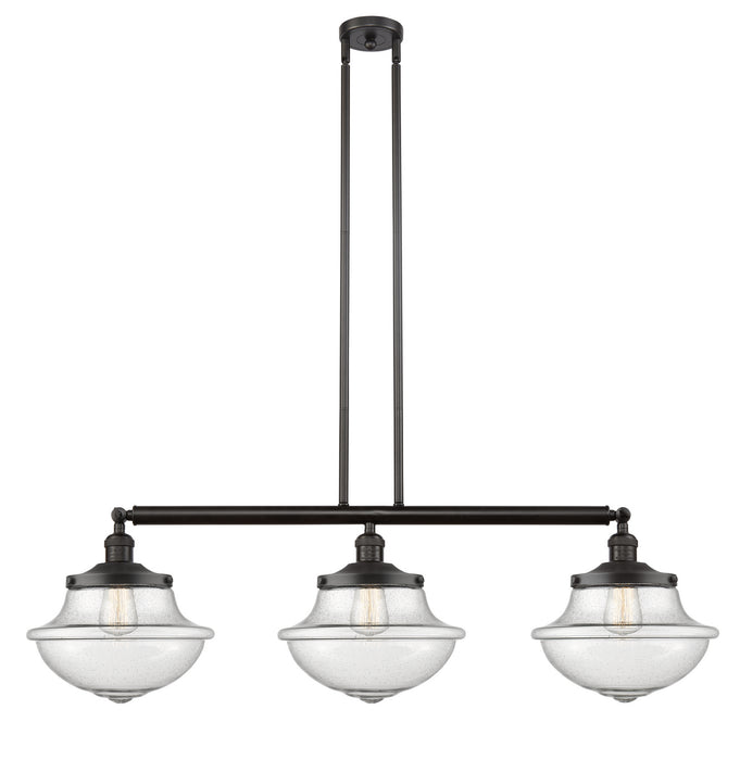 Innovations 213-OB-G544 Three Light Island Pendant, Oil Rubbed Bronze