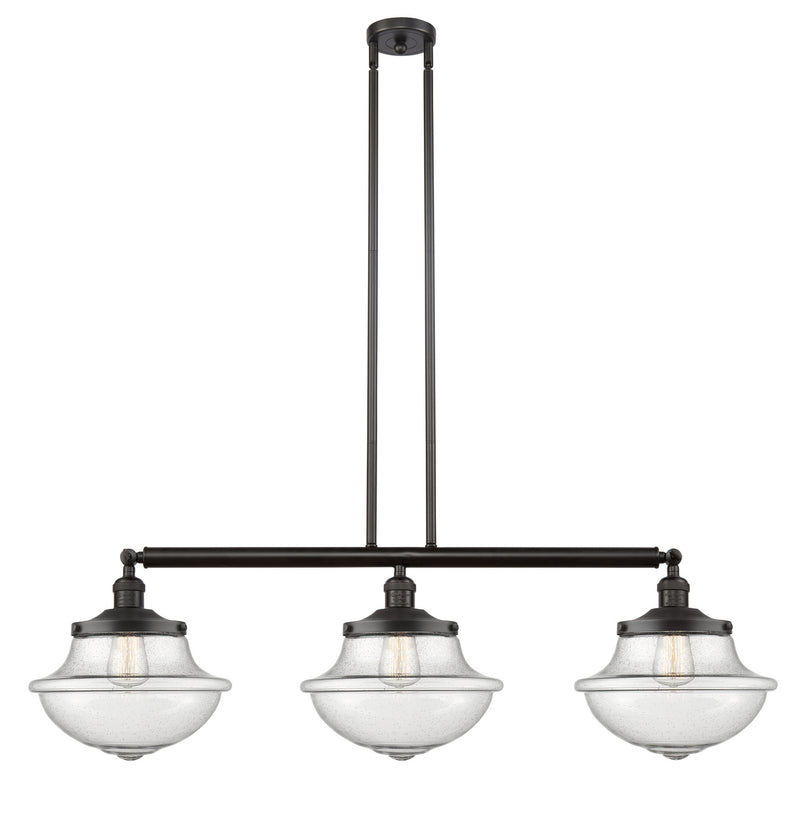 Innovations 213-OB-G544-LED LED Island Pendant, Oil Rubbed Bronze