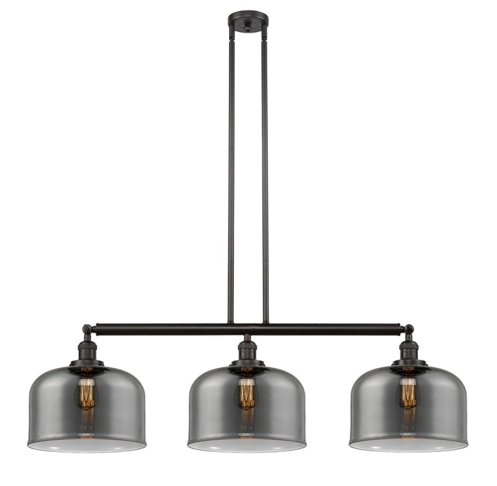 Innovations 213-OB-G73-L Three Light Island Pendant, Oil Rubbed Bronze