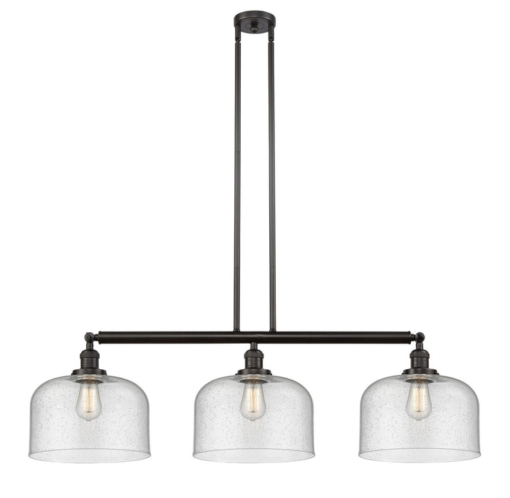 Innovations 213-OB-G74-L Three Light Island Pendant, Oil Rubbed Bronze