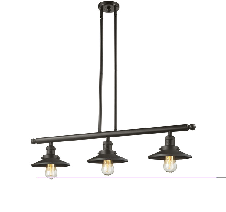 Innovations 213-OB-M5-LED LED Island Pendant, Oil Rubbed Bronze