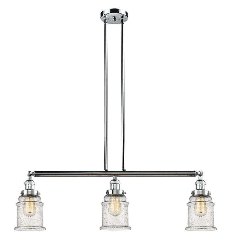 Innovations 213-PC-G184-LED LED Island Pendant, Polished Chrome