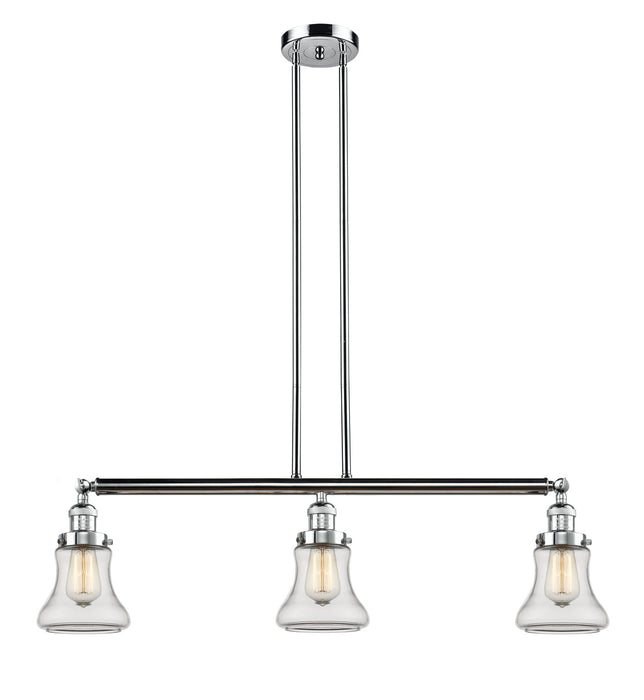 Innovations 213-PC-G192 Three Light Island Pendant, Polished Chrome