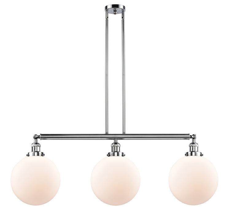 Innovations 213-PC-G201-10 Three Light Island Pendant, Polished Chrome