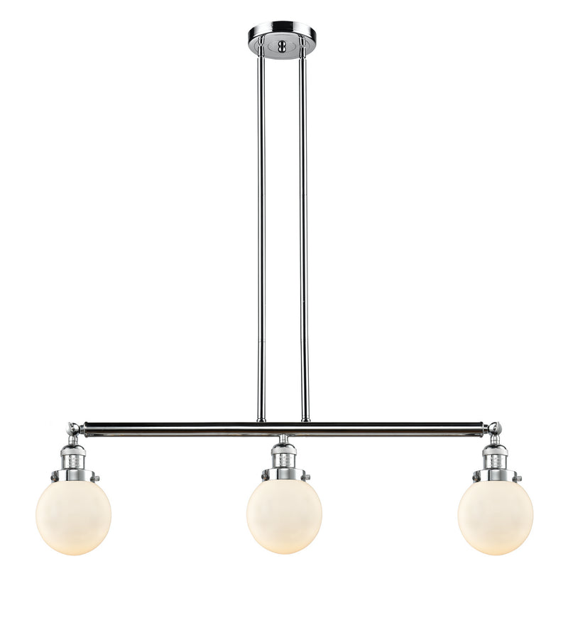 Innovations 213-PC-G201-6-LED LED Island Pendant, Polished Chrome