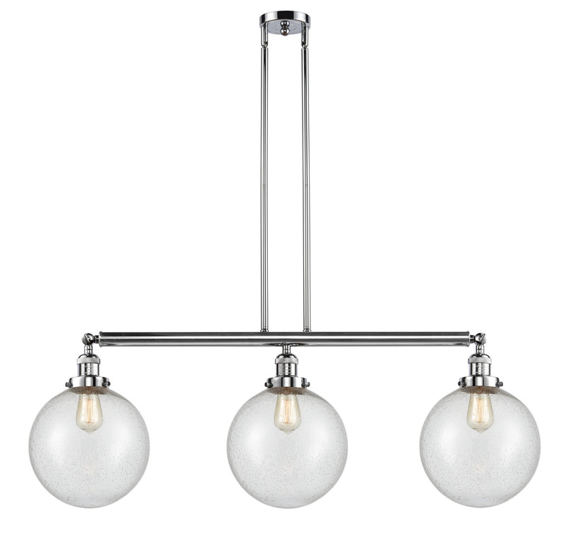 Innovations 213-PC-G204-10 Three Light Island Pendant, Polished Chrome