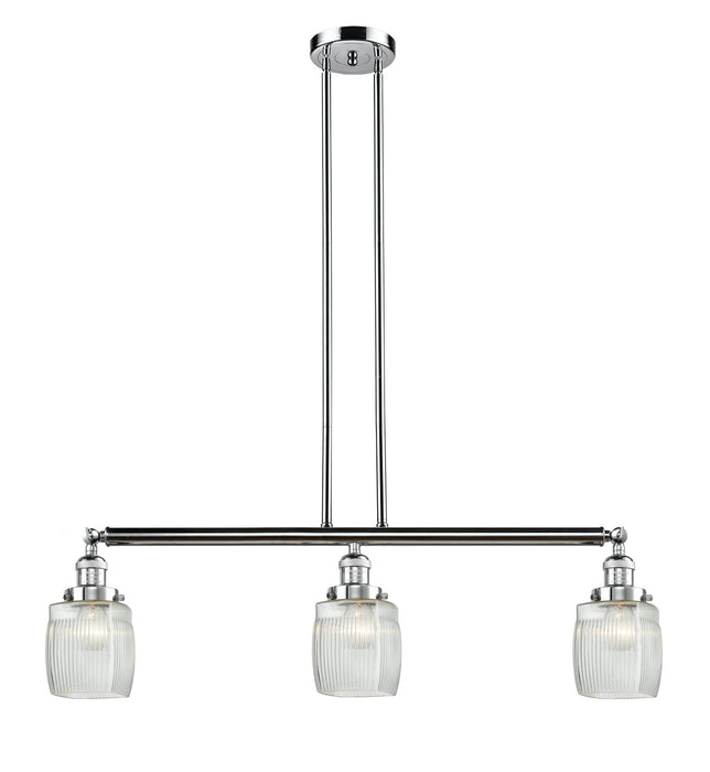 Innovations 213-PC-G302-LED LED Island Pendant, Polished Chrome