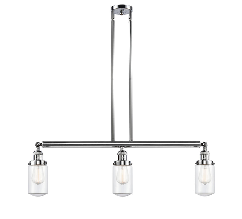 Innovations 213-PC-G312 Three Light Island Pendant, Polished Chrome