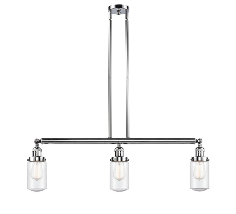 Innovations 213-PC-G314 Three Light Island Pendant, Polished Chrome