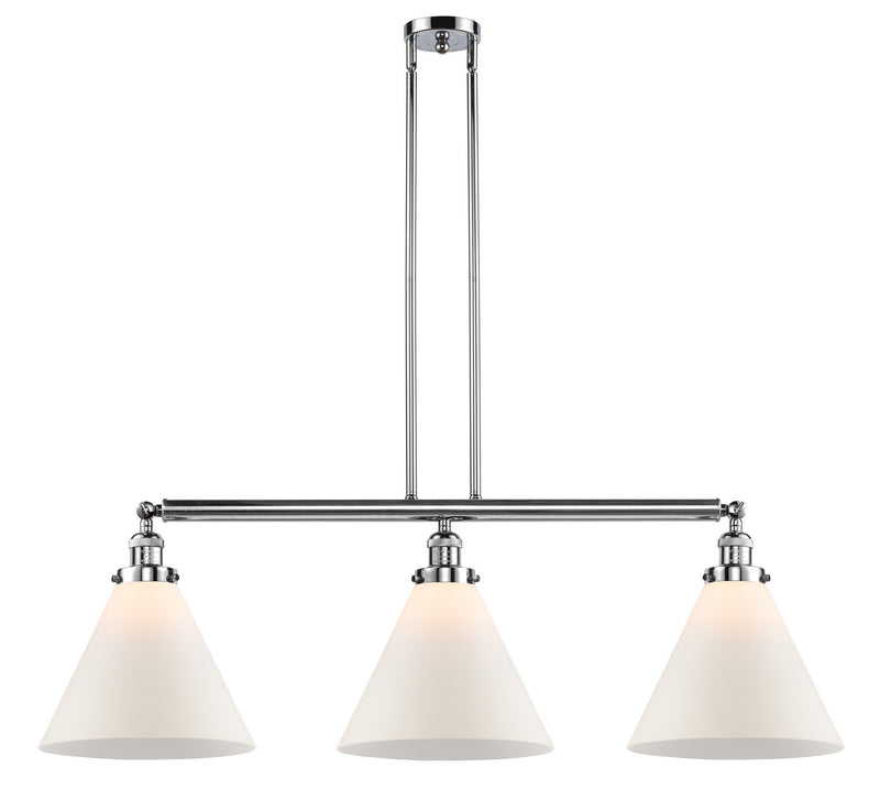 Innovations 213-PC-G41-L Three Light Island Pendant, Polished Chrome