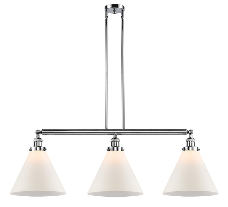 Innovations 213-PC-G41-L Three Light Island Pendant, Polished Chrome