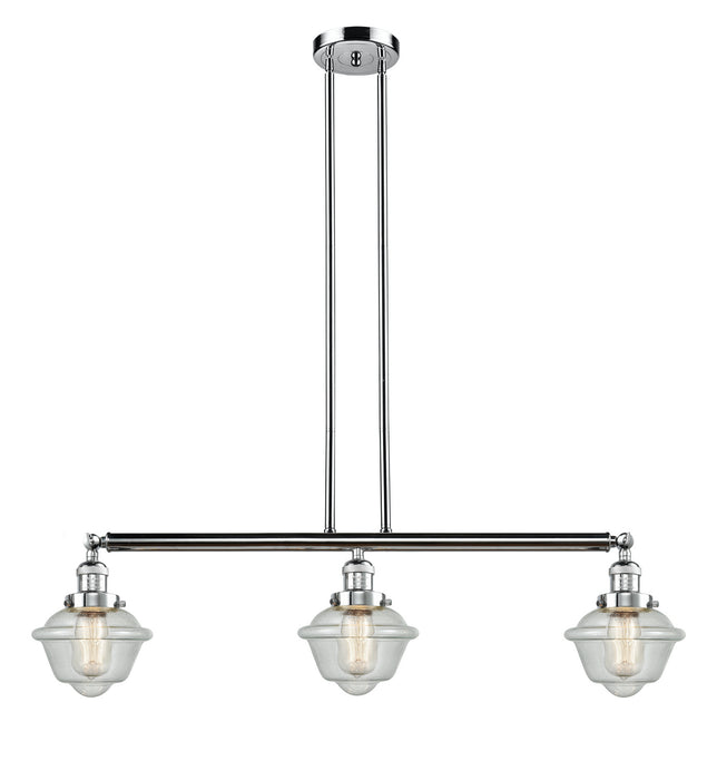 Innovations 213-PC-G534 Three Light Island Pendant, Polished Chrome