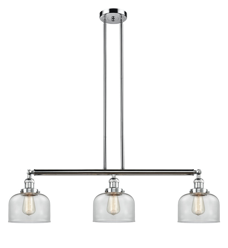 Innovations 213-PC-G72 Three Light Island Pendant, Polished Chrome