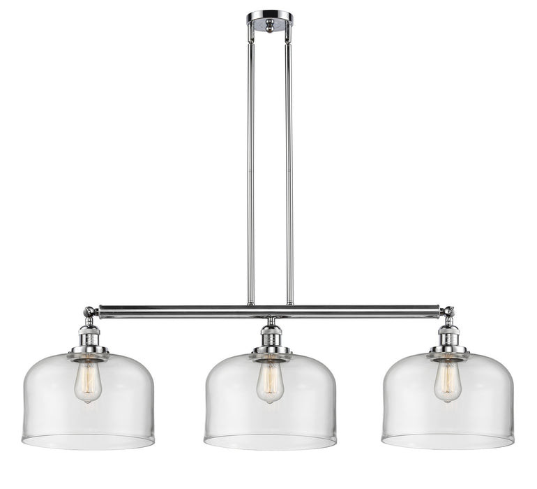 Innovations 213-PC-G72-L Three Light Island Pendant, Polished Chrome