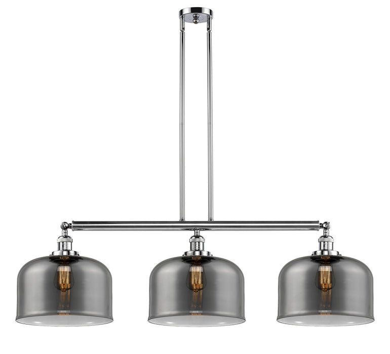Innovations 213-PC-G73-L Three Light Island Pendant, Polished Chrome