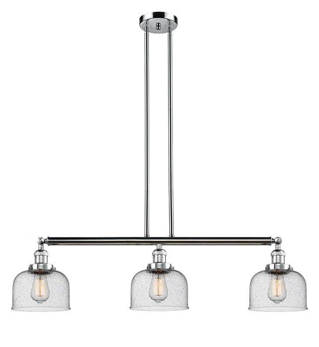 Innovations 213-PC-G74 Three Light Island Pendant, Polished Chrome