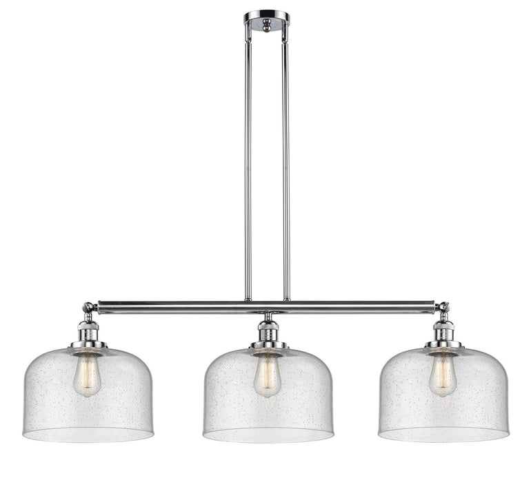 Innovations 213-PC-G74-L Three Light Island Pendant, Polished Chrome