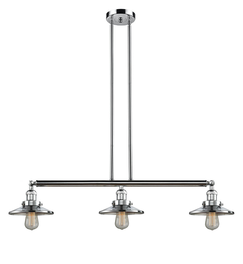 Innovations 213-PC-M7 Three Light Island Pendant, Polished Chrome