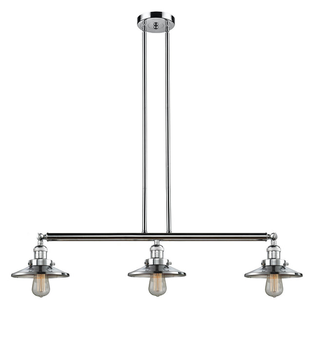 Innovations 213-PC-M7 Three Light Island Pendant, Polished Chrome