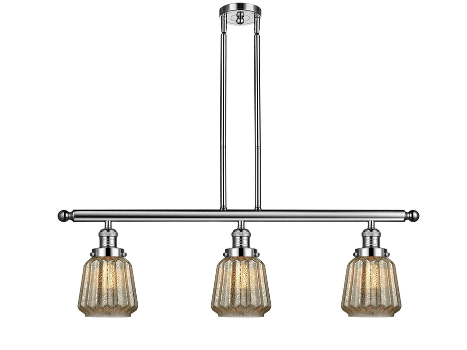 Innovations 213-PN-G146-LED LED Island Pendant, Polished Nickel