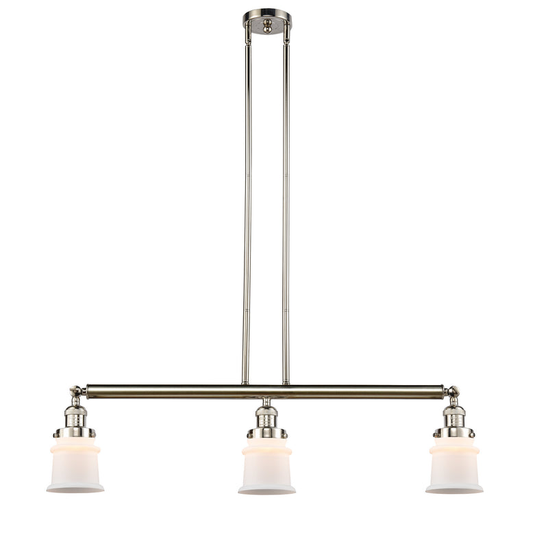 Innovations 213-PN-G181S-LED LED Island Pendant, Polished Nickel
