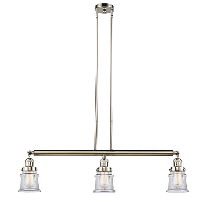 Innovations 213-PN-G182S-LED LED Island Pendant, Polished Nickel
