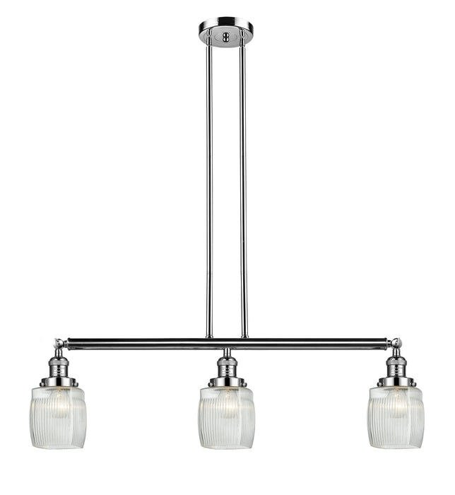 Innovations 213-PN-G302-LED LED Island Pendant, Polished Nickel