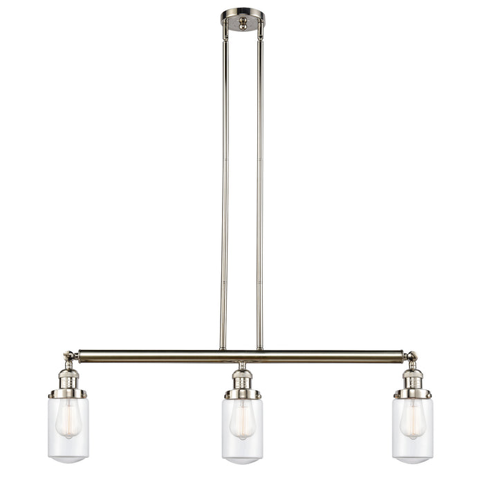 Innovations 213-PN-G312-LED LED Island Pendant, Polished Nickel