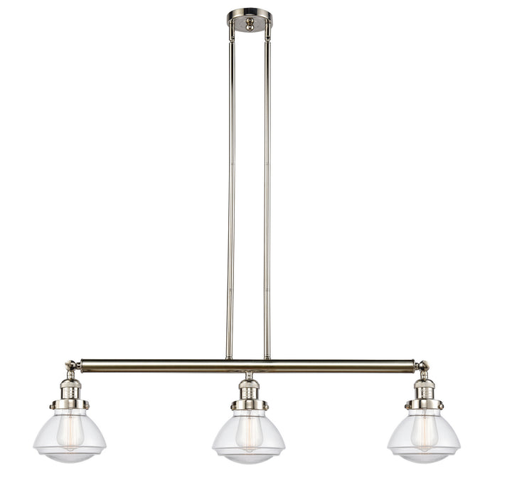 Innovations 213-PN-G322-LED LED Island Pendant, Polished Nickel