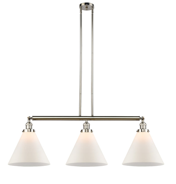 Innovations 213-PN-G41-L Three Light Island Pendant, Polished Nickel