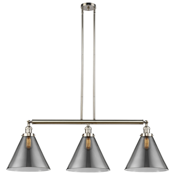 Innovations 213-PN-G43-L-LED LED Island Pendant, Polished Nickel