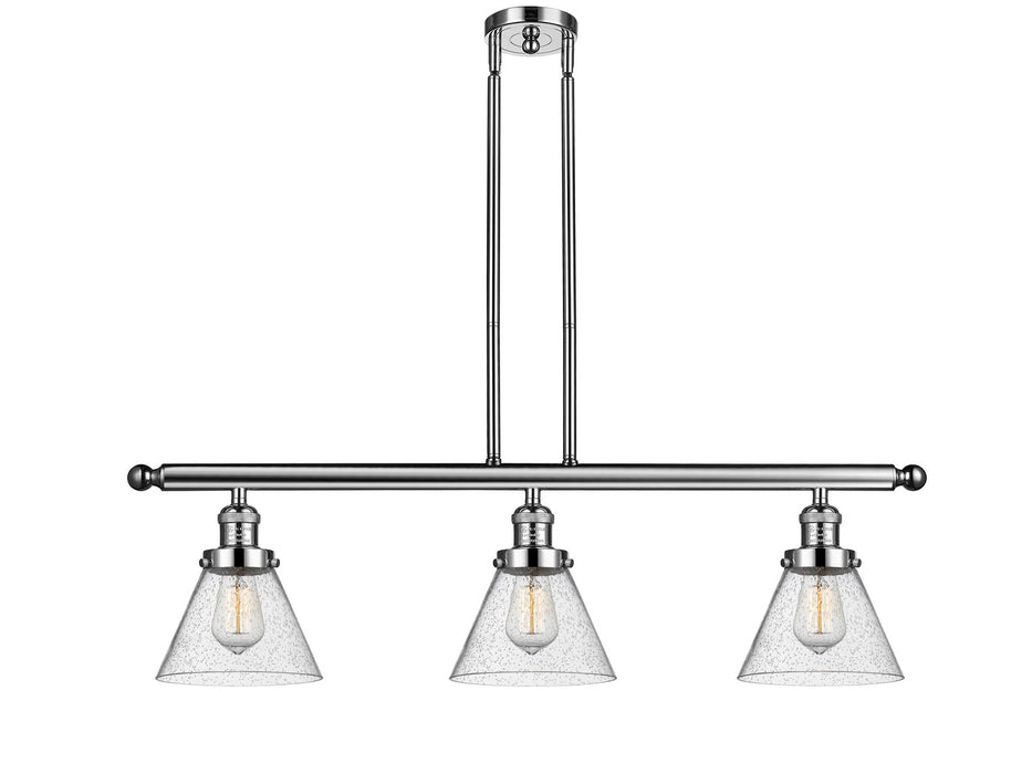 Innovations 213-PN-G44-LED LED Island Pendant, Polished Nickel