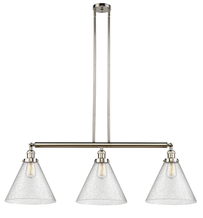 Innovations 213-PN-G44-L-LED LED Island Pendant, Polished Nickel
