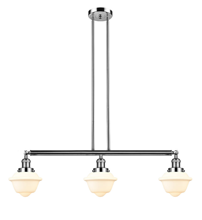 Innovations 213-PN-G531 Three Light Island Pendant, Polished Nickel