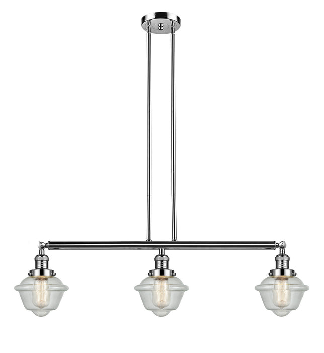 Innovations 213-PN-G534-LED LED Island Pendant, Polished Nickel