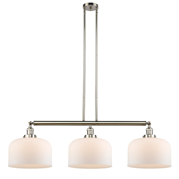Innovations 213-PN-G71-L Three Light Island Pendant, Polished Nickel