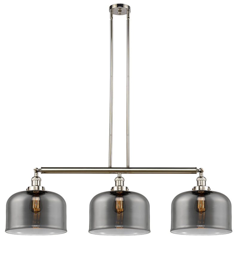 Innovations 213-PN-G73-L-LED LED Island Pendant, Polished Nickel