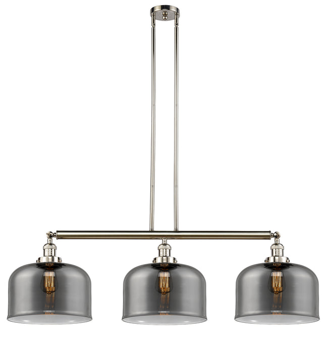 Innovations 213-PN-G73-L-LED LED Island Pendant, Polished Nickel