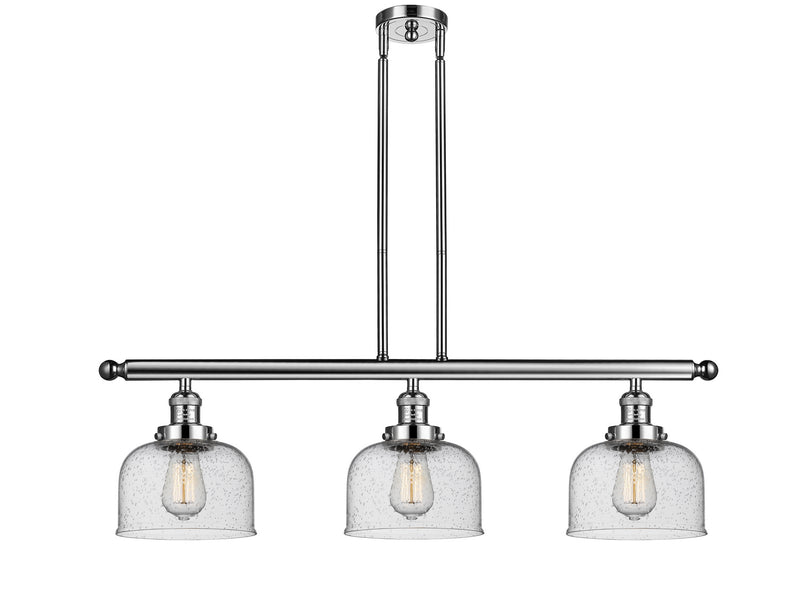 Innovations 213-PN-G74-LED LED Island Pendant, Polished Nickel