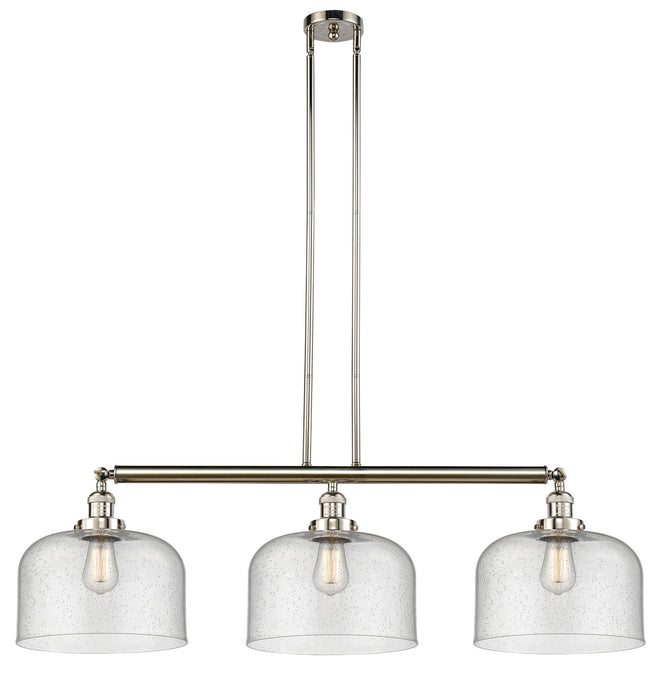 Innovations 213-PN-G74-L-LED LED Island Pendant, Polished Nickel