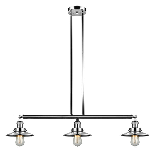 Innovations 213-PN-M1-LED LED Island Pendant, Polished Nickel