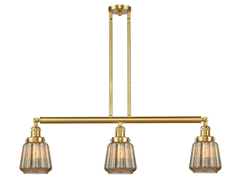 Innovations 213-SG-G146 Three Light Island Pendant, Satin Gold