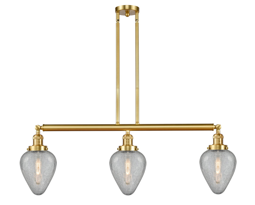 Innovations 213-SG-G165 Three Light Island Pendant, Satin Gold