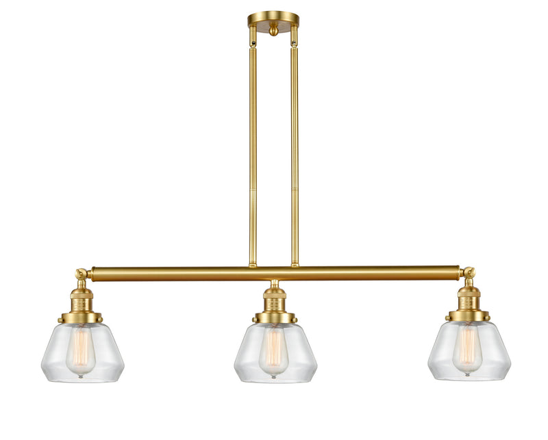 Innovations 213-SG-G172 Three Light Island Pendant, Satin Gold